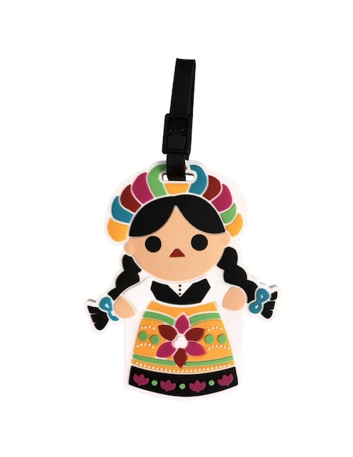 Identificador para maleta By México muñeca Juanita de PVC