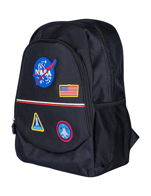 Mochila NASA Unisex Niño - Diseño Espacial, Compartimento Para Portátil Y Detalles Dorados ¡Fuera De Este Mundo!