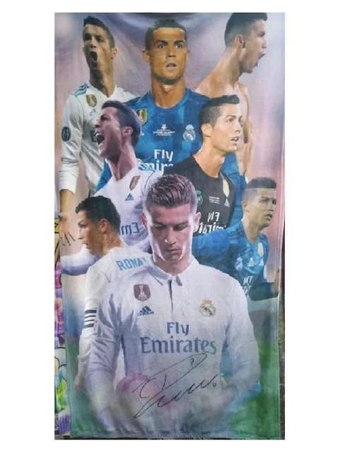 Cobija clásica de tejido suave Generica Cristiano El bicho Ronaldo para niño