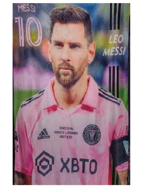 Cobija clásica de tejido suave Genérica Messi para niño