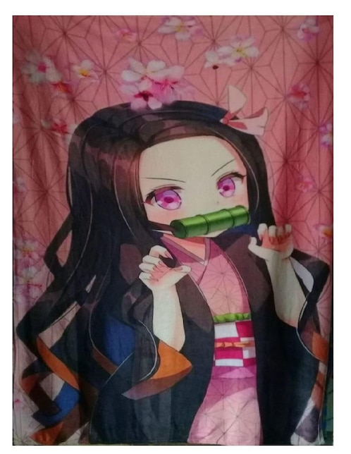 Cobija clásica de tejido suave Generica Nezuko Demon slayer: kimetsu no yaiba unisex