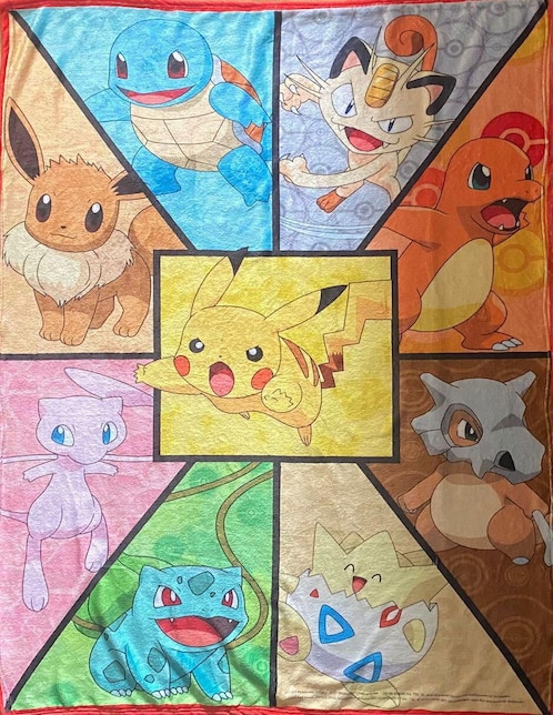 Cobija clásica de tejido suave Generica Pokemon unisex
