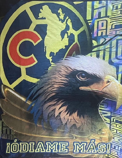 Cobija de tejido suave Generica Aguilas América unisex