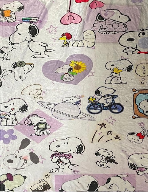 Cobija clásica de tejido suave Generica Snoopy unisex