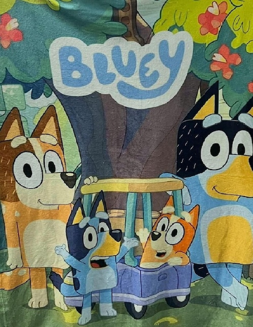 Cobija de tejido suave Generica Bluey unisex