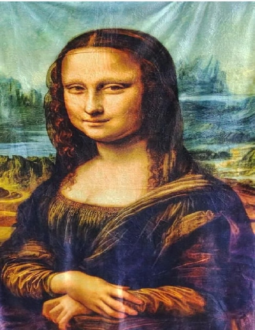 Cobija de tejido suave Generica Mona Lisa