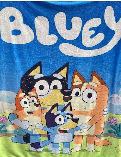 Cobija clásica de tejido suave Generica Bluey unisex