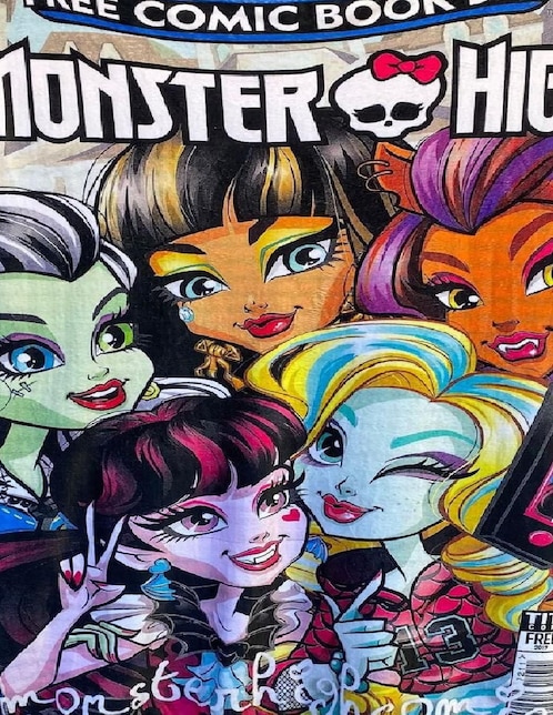 Cobija clásica de tejido suave Generica Monster High para niña