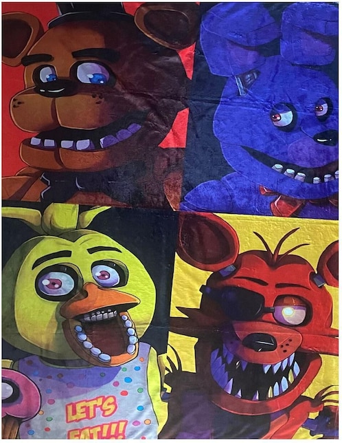 Cobija de tejido suave Generica Fazbear Oso