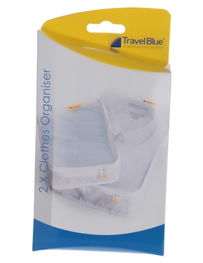 Set de Organizadores Travel Blue blanco