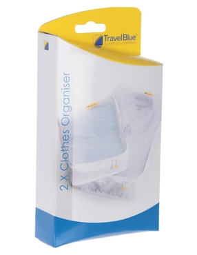 Set de Organizadores Travel Blue blanco