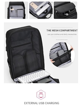 Mochila para viaje Mark Ryden impermeable para hombre