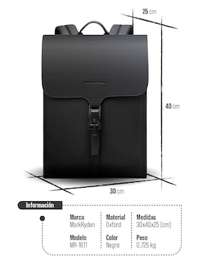 Mochila portalaptop Mark Ryden 15.6 pulgadas de poliéster