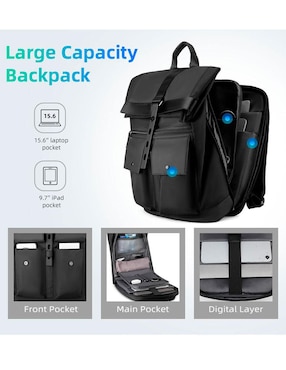 Mochila porta laptop Mark Ryden 15.6 pulgadas