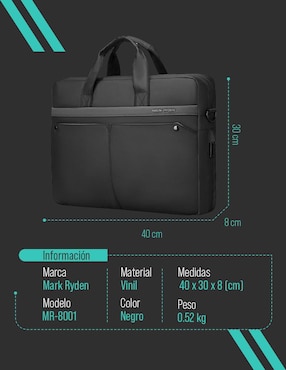 Portafolio porta laptop Mark Ryden 15.6 pulgadas