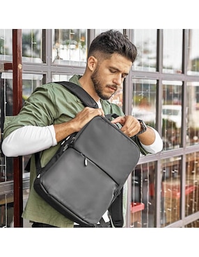 Mochila con portalaptop Ascentials Pro Boss impermeable unisex