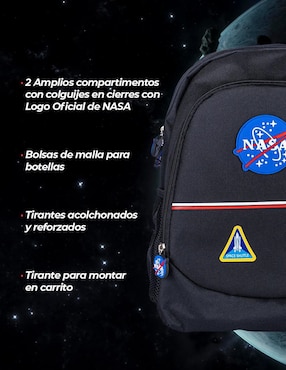 Mochila escolar NASA Techzone Vintage unisex