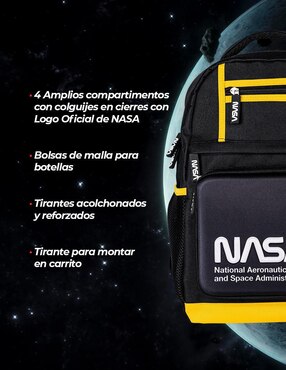 Mochila escolar NASA Techzone unisex