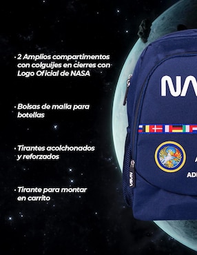 Mochila casual NASA Techzone Vintage unisex