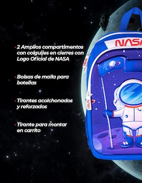 Mochila infantil NASA Techzone Astronauta 3D unisex