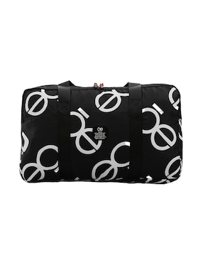 Bolsa de mano para viaje plegable Cloe® color negro/blanco