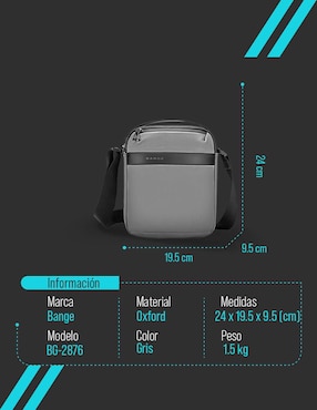 Mochila bandolera Bange impermeable unisex