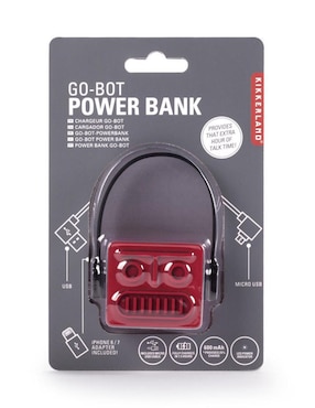Batería portátil KIKKERLAND 600 mAh US153-RD