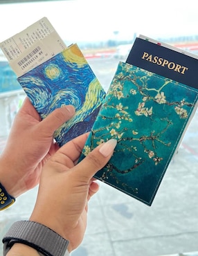 Porta pasaporte Mamá Pulpo Noche Estrellada