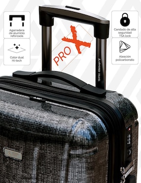 Maleta con ruedas de mano Armored Travel Carry On Dark