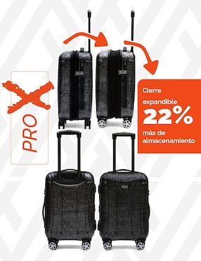 Maleta con ruedas de mano Armored Travel Carry On Dark
