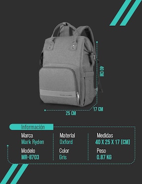 Mochila infantil Mark Ryden impermeable unisex