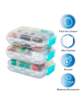 Set pastillero Seviete 10 compartimentos