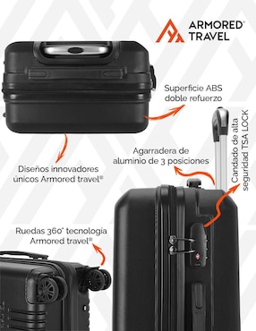 Maleta con ruedas de mano Armored Travel