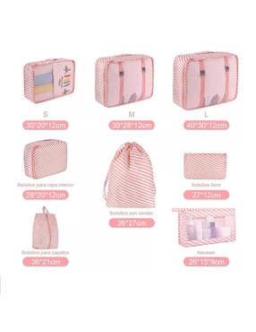 Set bolsa organizadora viaje