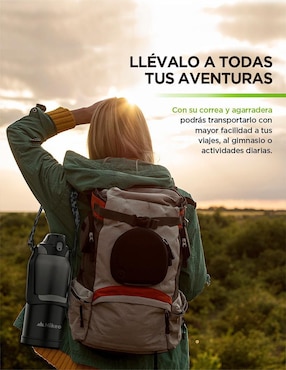 Termo Hikeo de acero inoxidable con tapa rosca 2 L