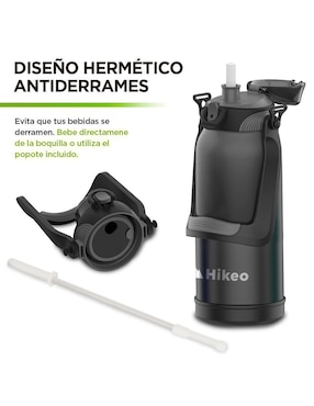 Termo Hikeo de acero inoxidable con tapa rosca 2 L