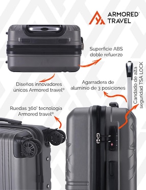 Maleta con ruedas de mano Armored Travel