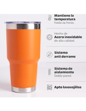 Termo Wünd de acero inoxidable con tapa rosca 820 ml