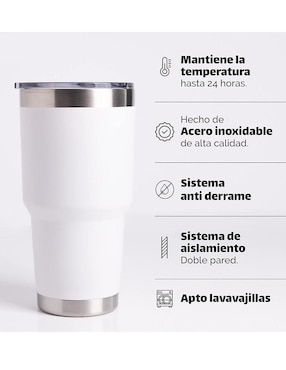 Termo Wünd de acero inoxidable con tapa rosca 820 ml