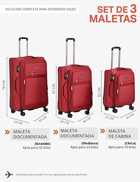 Set maleta de viaje Us Urban