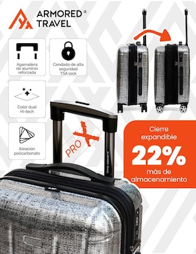 Maleta con ruedas de mano Armored Travel