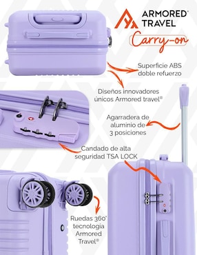 Maleta con ruedas de mano Armored Travel