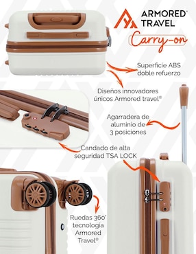 Maleta con ruedas de mano Armored Travel