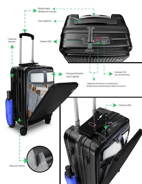 Maleta con ruedas de viaje Idea Nuova