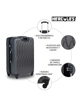 Maleta con ruedas de viaje Hercules