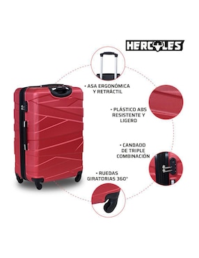 Maleta con ruedas de viaje Hercules