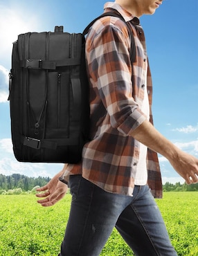 Mochila para viaje Hikeo Expandible Antirrobo impermeable unisex