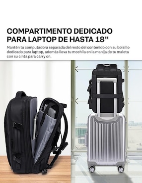 Mochila para viaje Sendera impermeable unisex