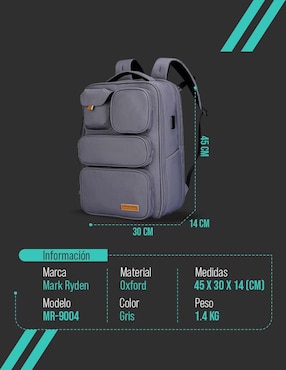 Mochila con portalaptop Mark Ryden unisex