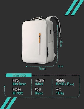 Mochila con portalaptop Mark Ryden unisex
